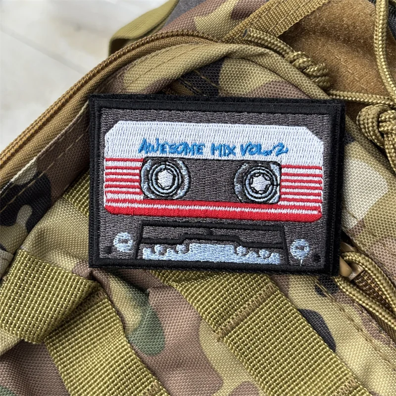 Parche bordado "Tape" para ropa, parches tácticos con gancho y bucle, pegatinas para mochila - imagen 2