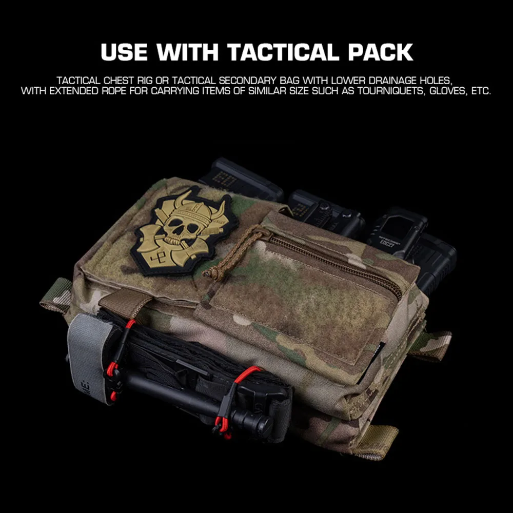 3 unids/set cuerda de fijación multiusos equipo táctico MOLLE organizar cordón elástico para bolsas de chaleco de caza al aire libre - imagen 5