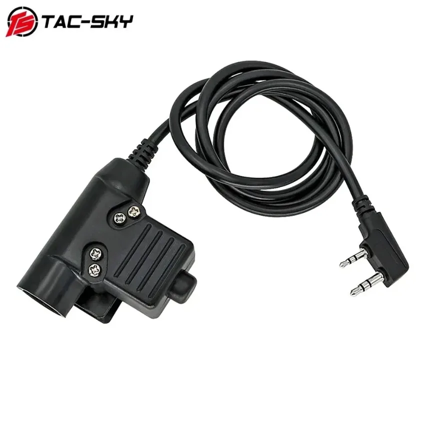 TSCII-auriculares tácticos para casco, cascos con reducción de ruido, protección auditiva, orejeras electrónicas para disparar + U94 PTT - imagen 3