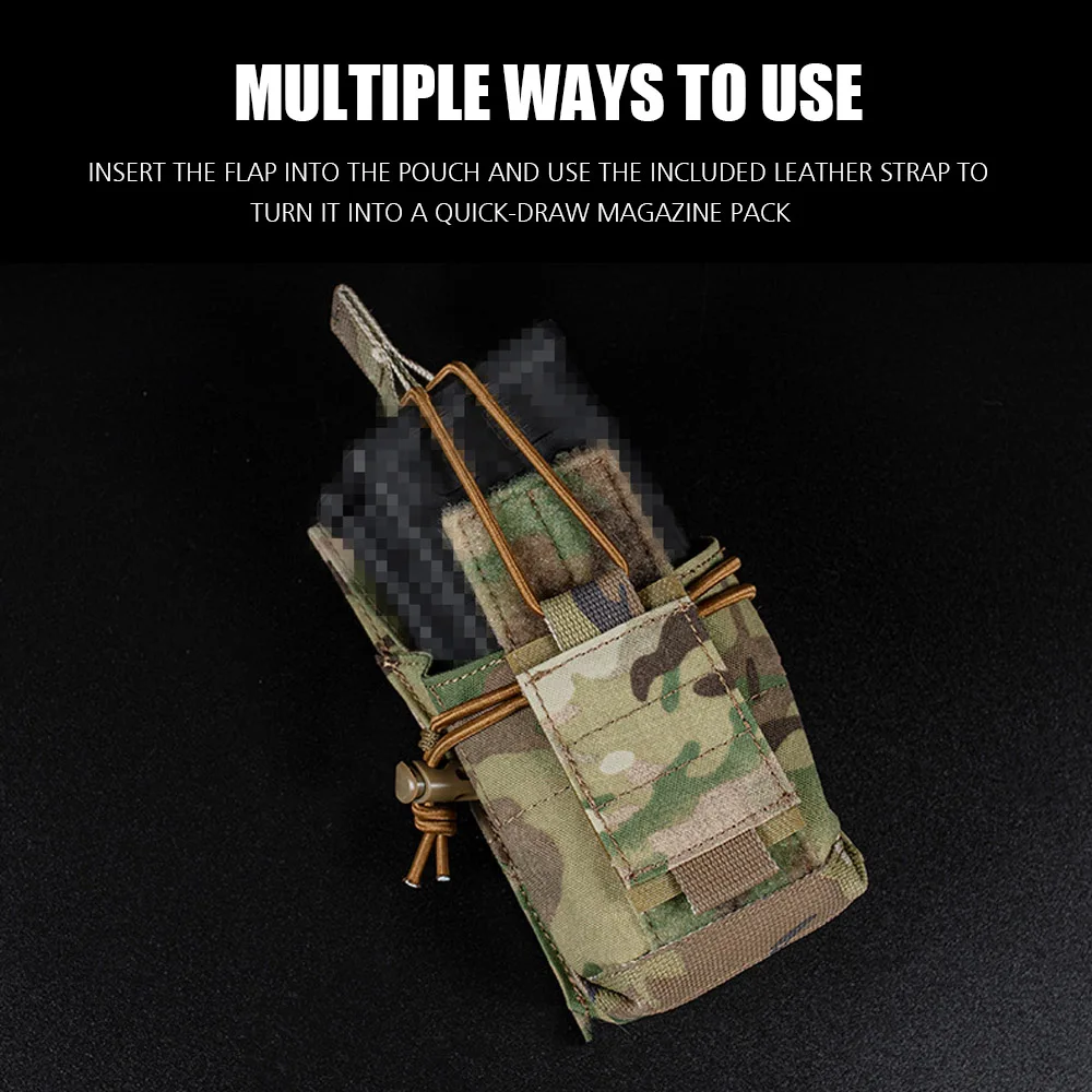 Chaleco militar táctico M4 5,56 multifunción, bolsa de Radio MOLLE para caza, Airsoft, Paintball, Glock, funda de pistola, bolsa de herramientas - imagen 5