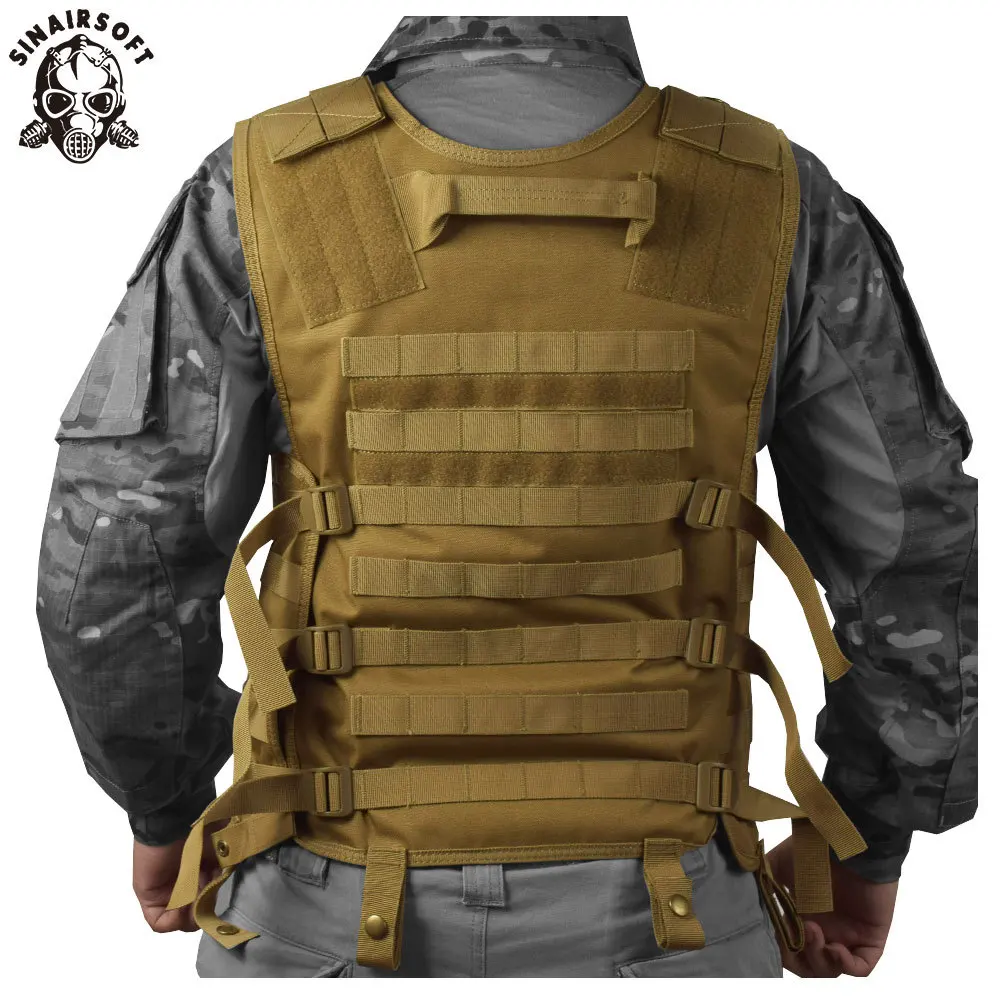 Molle chaleco Modular con bolsillo de hidratación de malla oculta, conjunto de pecho Modular táctico para exteriores, chaleco de caza de nailon - imagen 3