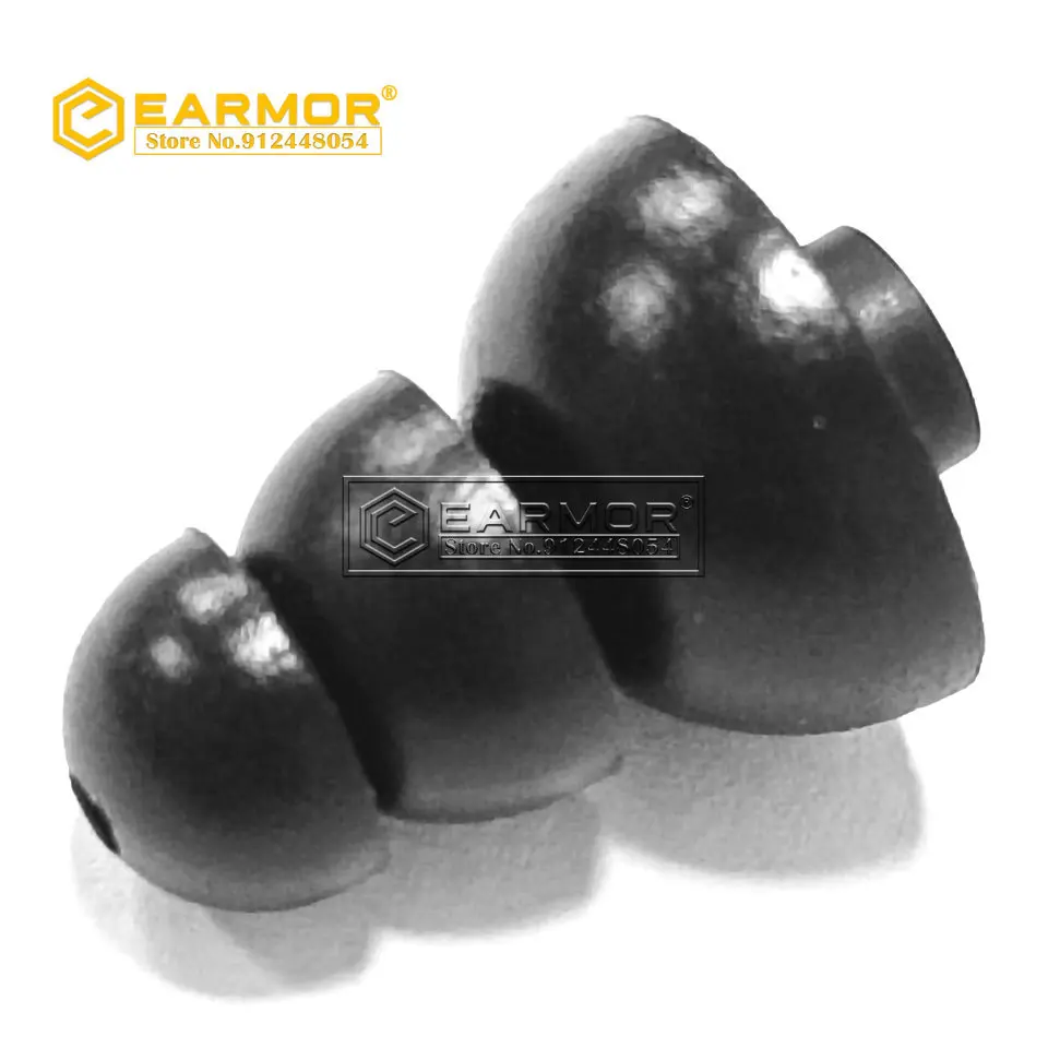 EARMOR-tapones para los oídos de repuesto de silicona, accesorios para M20 y M20T, tapa para auriculares internos de silicona de tres capas - imagen 4