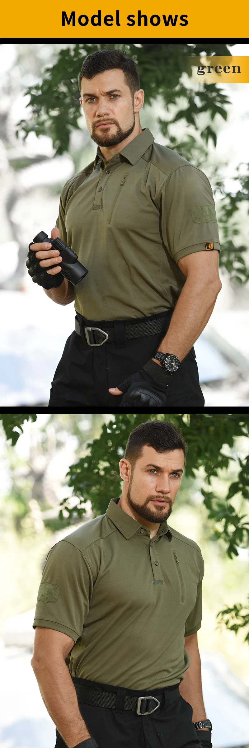 Camisa Táctica - Aplicaciones múltiples