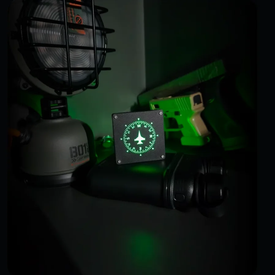 Guía de luz luminosa de Metal, parche de fibra de carbono, insignia táctica de carga, instrumentos de aviones, ecuación de energía masiva, combate J35A - imagen 4