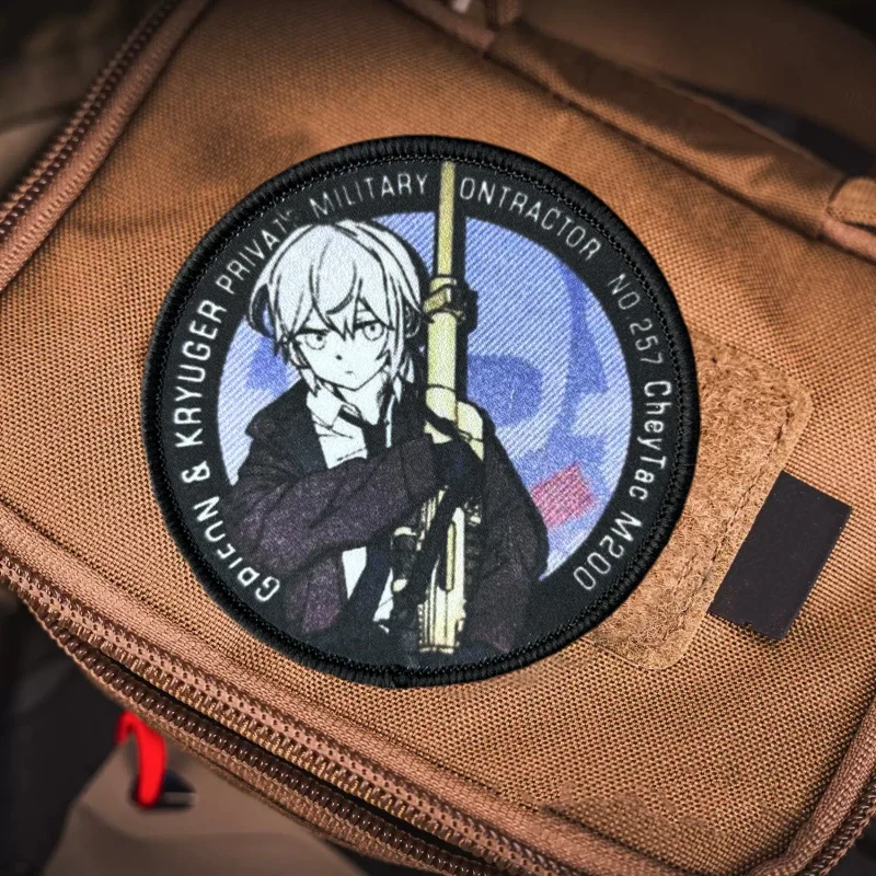 Parche con estampado de Anime, insignia de moral táctica, gancho, parches militares, mochila, brazalete, pegatina para ropa - imagen 5