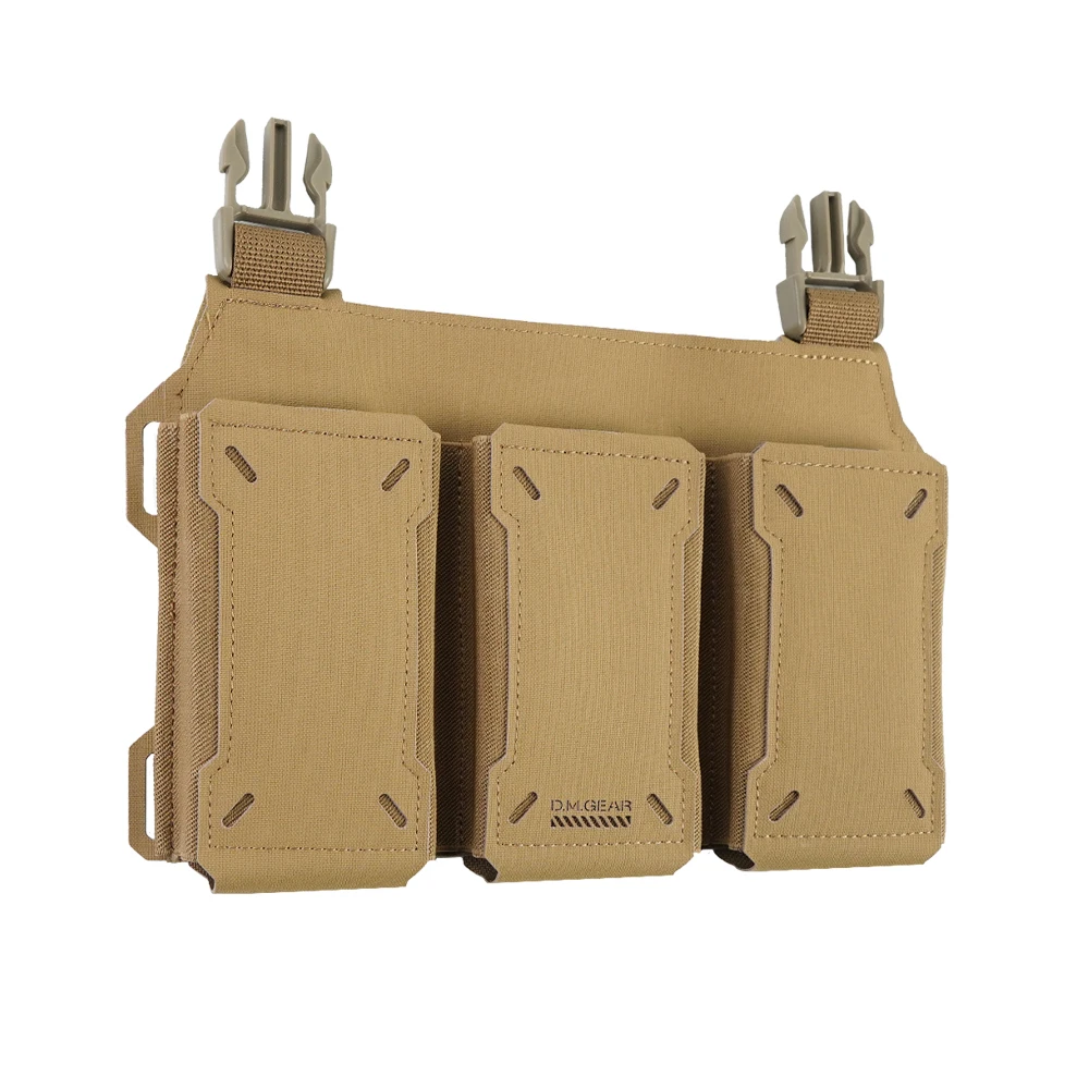 DMGear-bolsa táctica Triple para revistas, portador Molle de liberación rápida, chaleco táctico Airsoft, accesorios de caza para acampar al aire libre - imagen 4