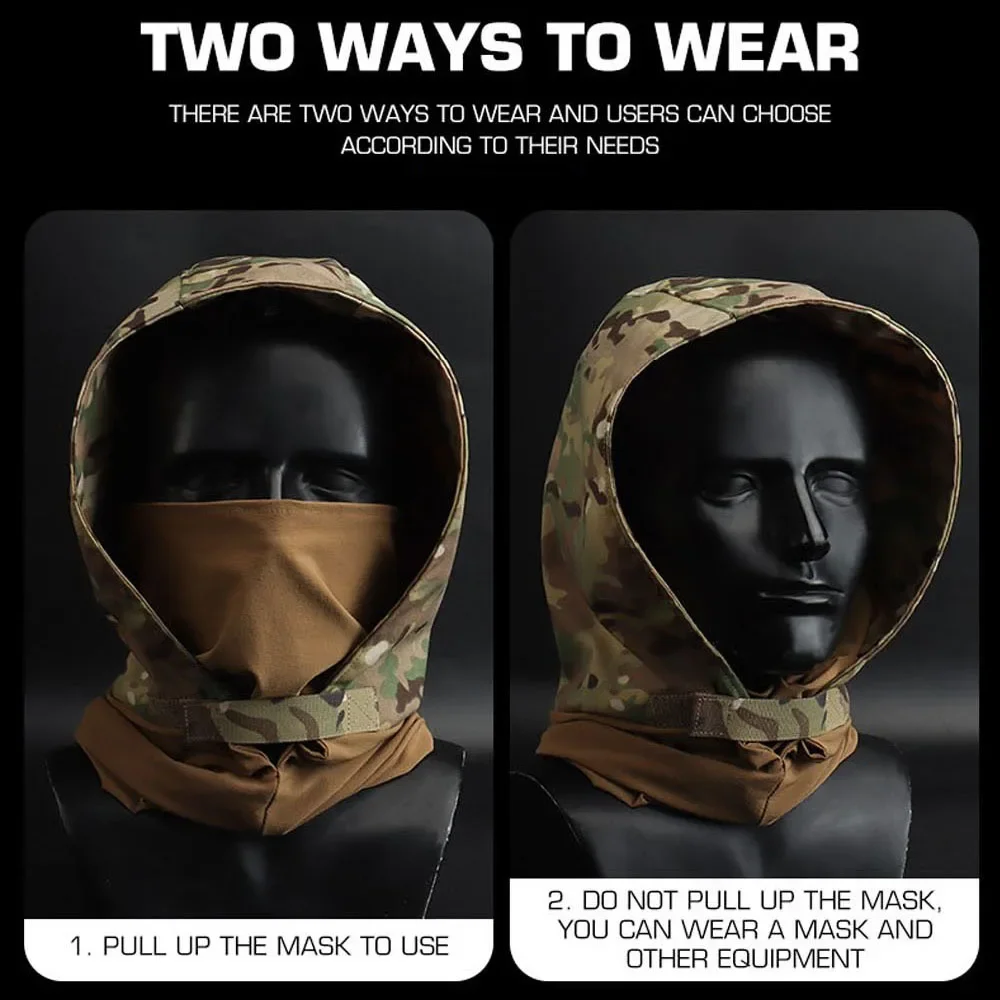 Casco táctico máscara de cara completa transpirable al aire libre caza deporte senderismo noche casco Airsoft paintball Halloween Cosplay Prop - imagen 5