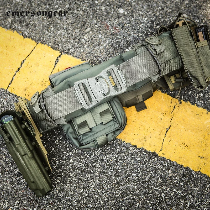 Emersongear cinturones de batalla combate Airsoft caza táctica Molle acolchado patrulla correa de cintura resistente senderismo Camping al aire libre