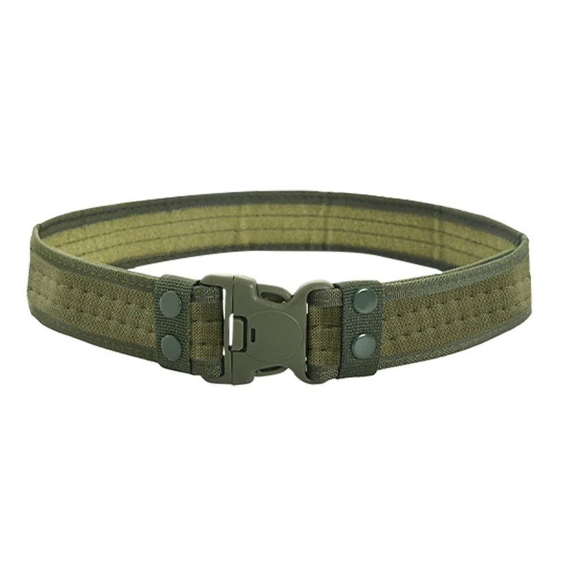 Cinturón táctico militar ancho para estudiantes, cinturón exterior de camuflaje para entrenamiento militar al aire libre, hebilla de plástico, 5,0 - imagen 3