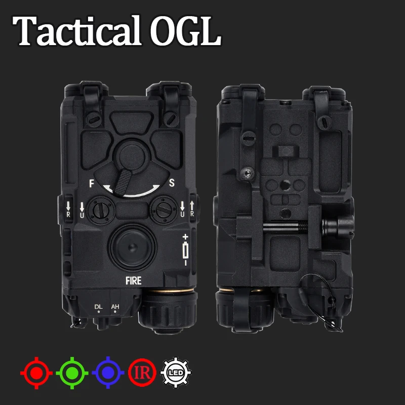 Eotec táctico Airsoft Nylon versión OGL puntero láser punto rojo azul verde IR indicador láser luz blanca brillo ajustable