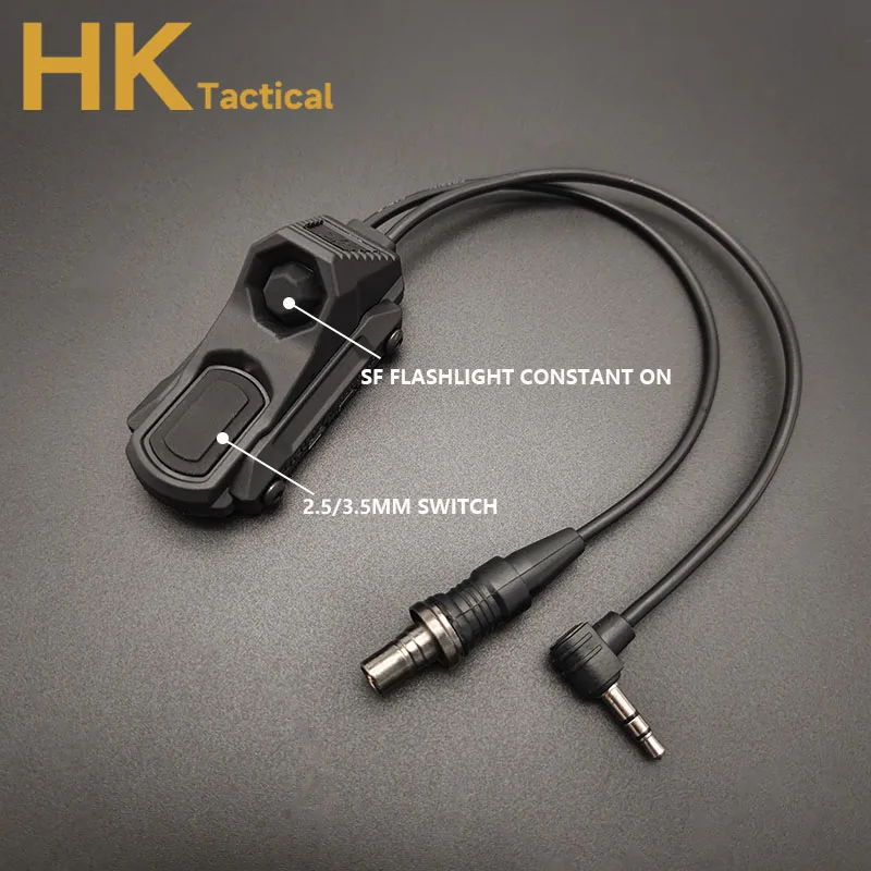 Interruptor de presión Axon táctico, botón remoto, doble función, cola para PEQ-15, DBAL-A2, M300, M600, linterna, arma, luz de explorador - imagen 4