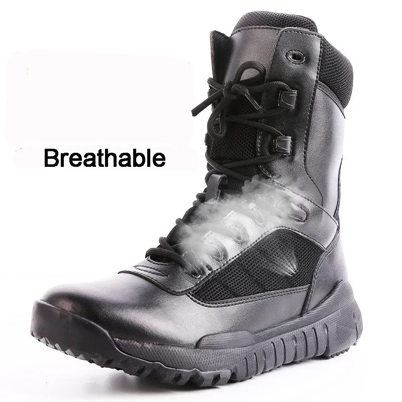 Botines de combate transpirables para hombre, zapatos tácticos para el desierto, talla grande, verano, 2024 - imagen 5