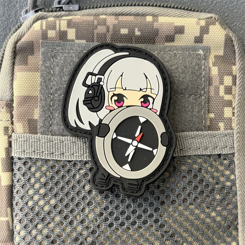 Parche táctico direccional de timonel, insignia de PVC de moral militar, gancho y bucle, mochila, ropa, pegatina decorativa, brazalete - imagen 4