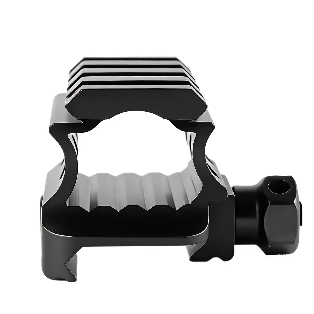 Adaptador elevador Picatinny 4 ranuras 20mm – Perfil alto transparente - imagen 4