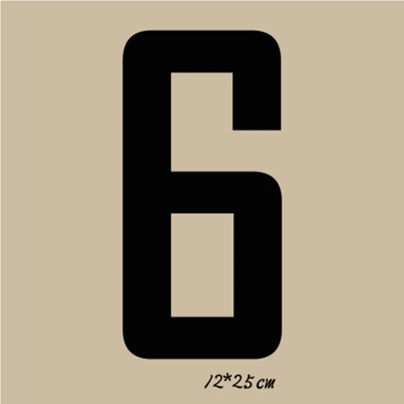 Parches de transferencia de calor por números para planchar ropa, pegatinas de planchado DIY, parche térmico de vinilo caliente, 25CM - imagen 3