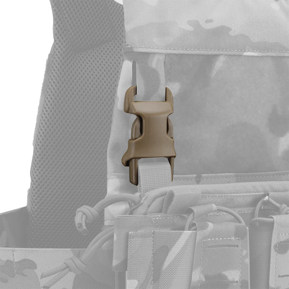 Hebilla QASM de 1 pulgada, montaje en superficie de fijación rápida, correas tácticas Mil-spec MOLLE PALS, chaleco de caza Airsoft, punto de fijación Modular - imagen 3