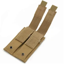 Bolsa MOLLE táctica para cargador de pistola y linterna, riñonera