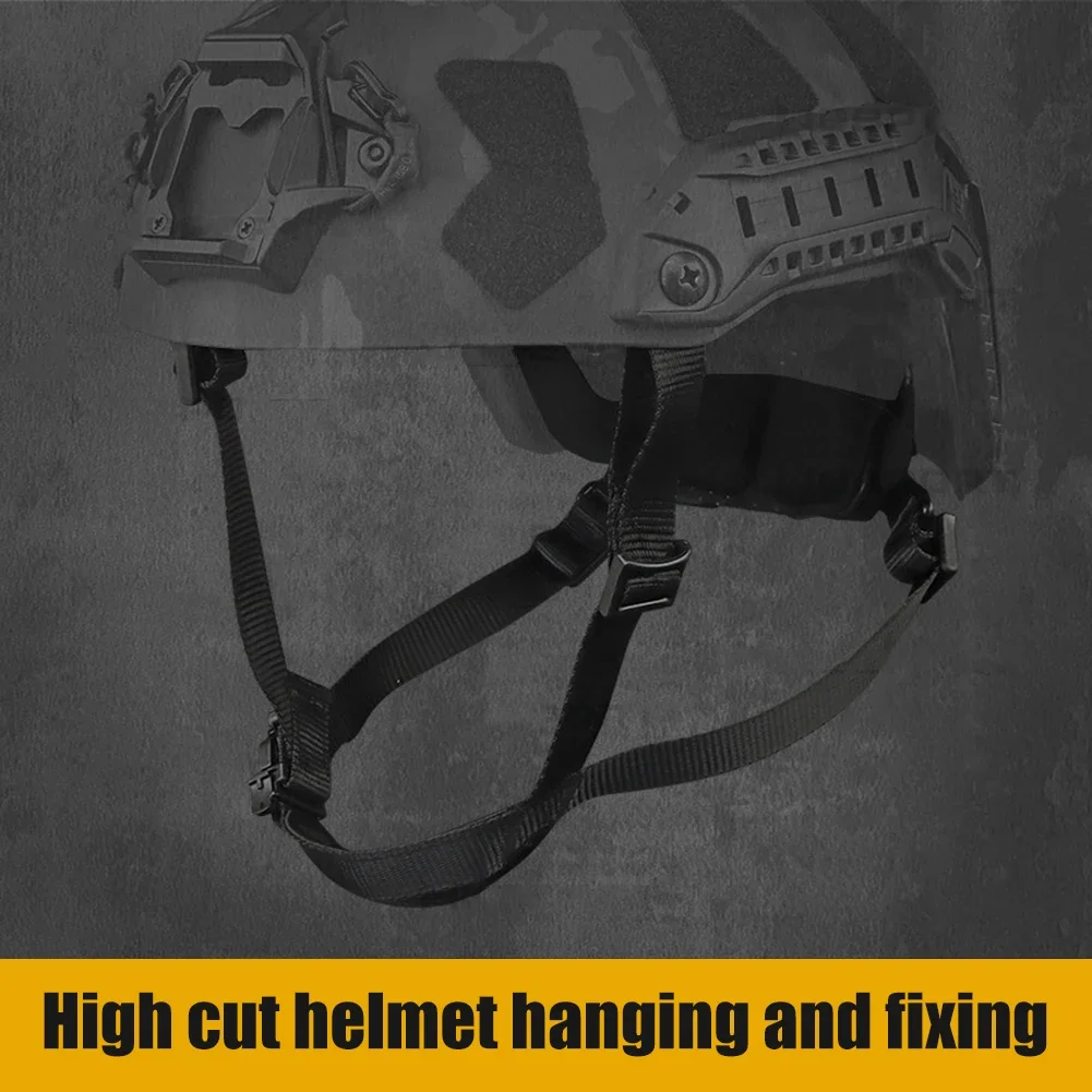 Casco de caza con cabeza de cuerda fija, sistema de conexión de suspensión de casco táctico rápido, accesorios para casco, accesorios de caza - imagen 4