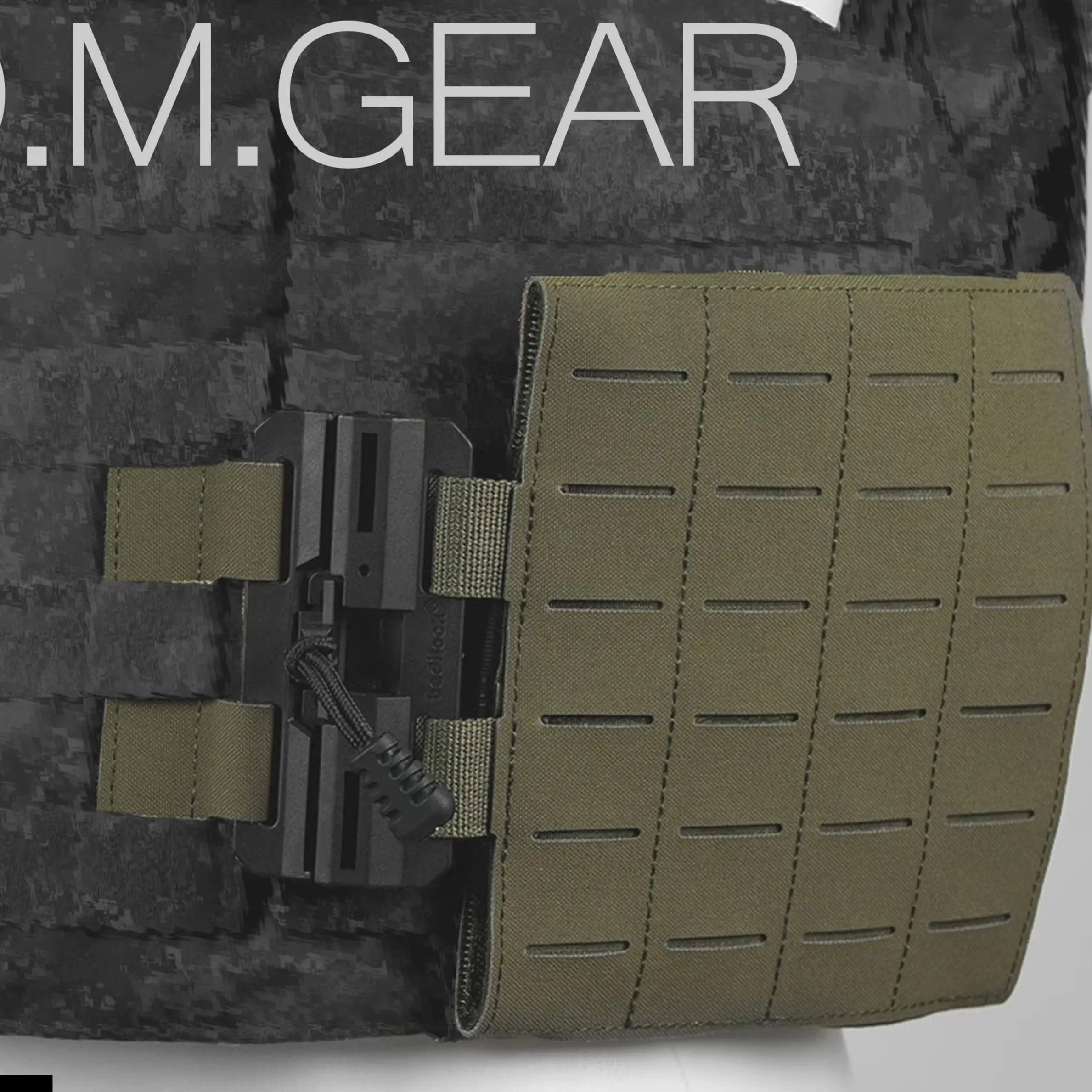 Cierre magnético Molle de liberación rápida, corte láser para chaleco táctico de nuevo estilo, pretina lateral