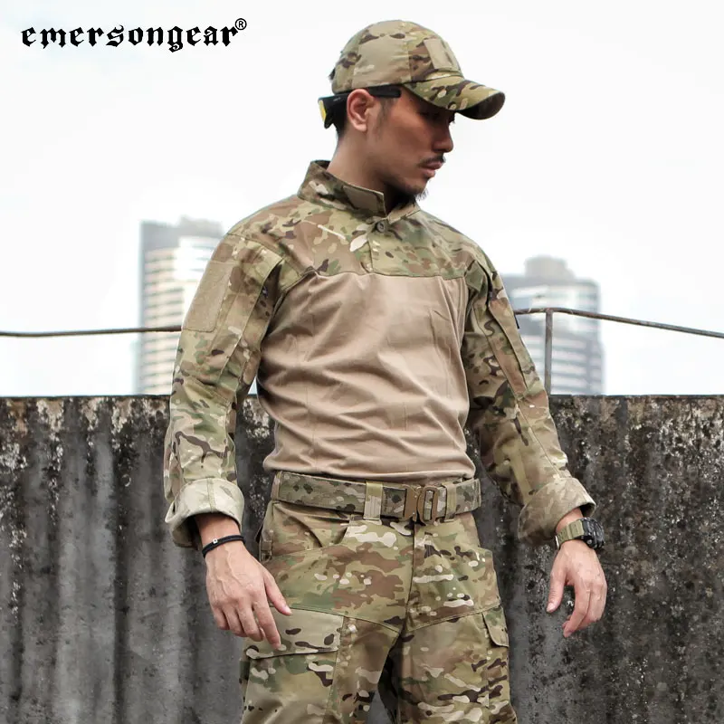 EMERSONGEAR-Camiseta de asalto táctica para hombre, camiseta ligera de combate, tácticas, caza, senderismo, camisetas de manga larga, entrenamiento al aire libre MC - imagen 5