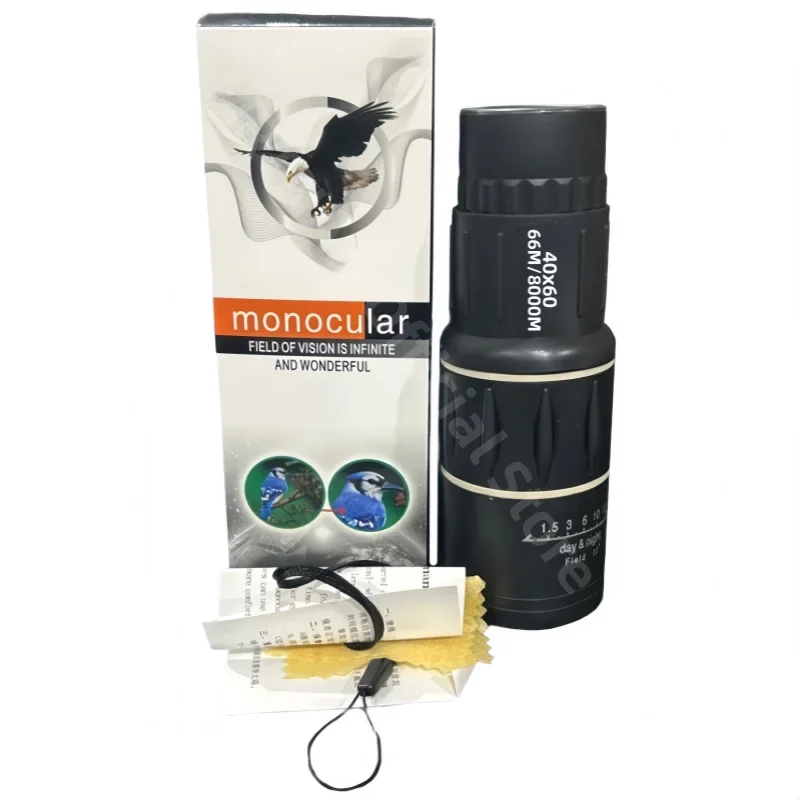 Potente telescopio Monocular 40X60 HD profesional de largo alcance 3000m binoculares turismo Spyglass para acampar y cazar
