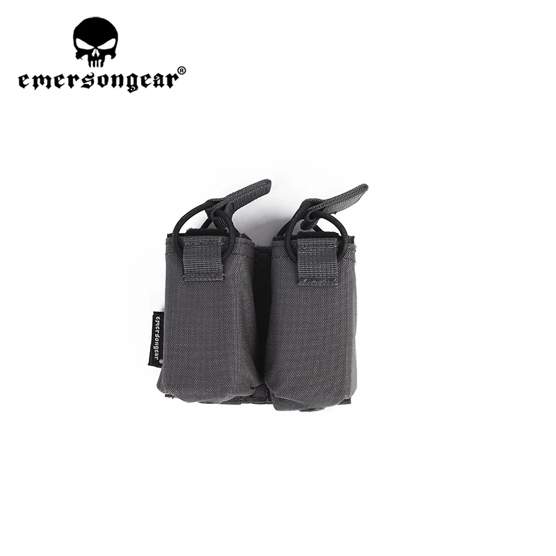 Emersongear-bolsa táctica para revista de doble pistola, bolsa Mag para chaleco de caza SS, portador de placa, soporte de tiro Airsoft, nailon deportivo - imagen 3