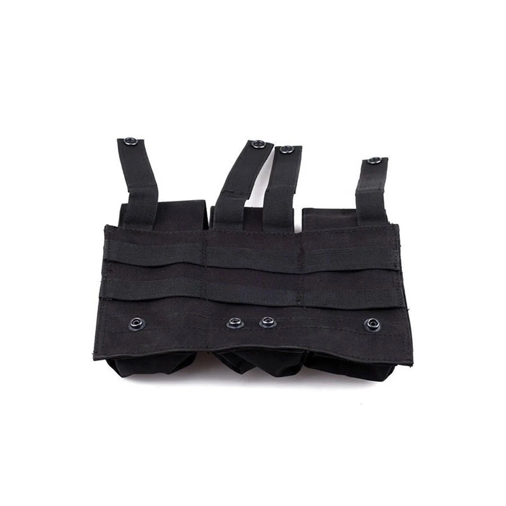 Bolsas tácticas Molle Triple para revistas, bolsa Mag de disparo Triple, bolsa de Paintball para juego de guerra, equipo para M14 Ak47 - imagen 4