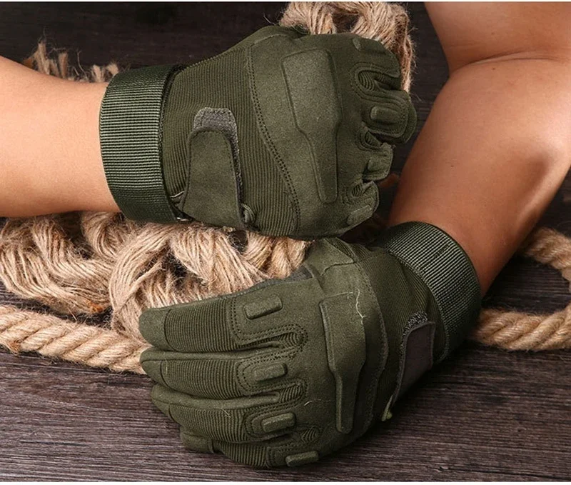 Guantes tácticos de dedo completo Airsoft caza senderismo gimnasio al aire libre CS juego combate guantes para hombre - imagen 5