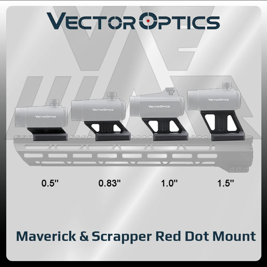 Vector Optics Maverick Montura elevadora visor punto rojo Picatinny - imagen 5
