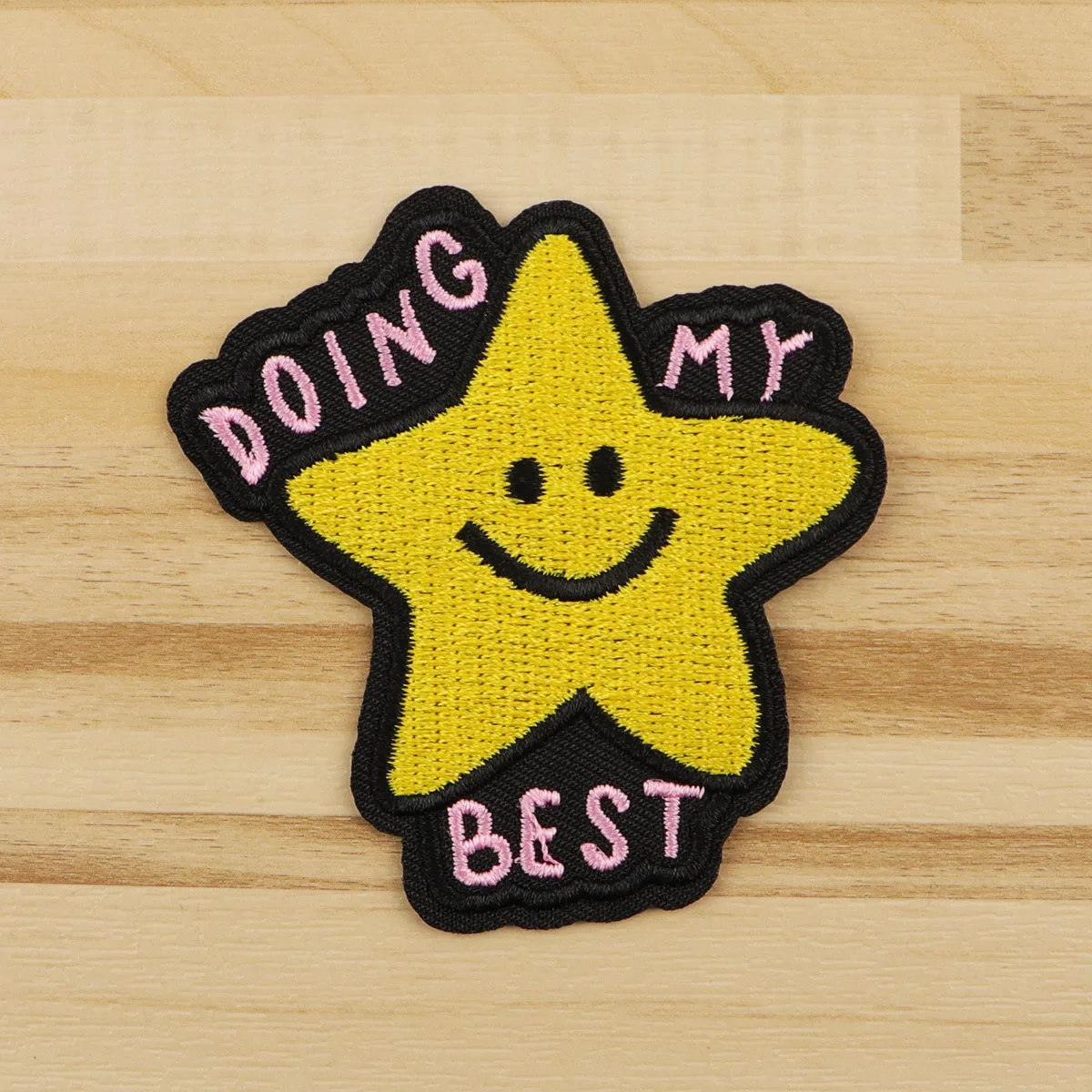 Parche bordado con cita de estrella para hacer mis mejores parches para planchar para ropa, parches termoadhesivos para ropa, insignias para coser DIY - imagen 2