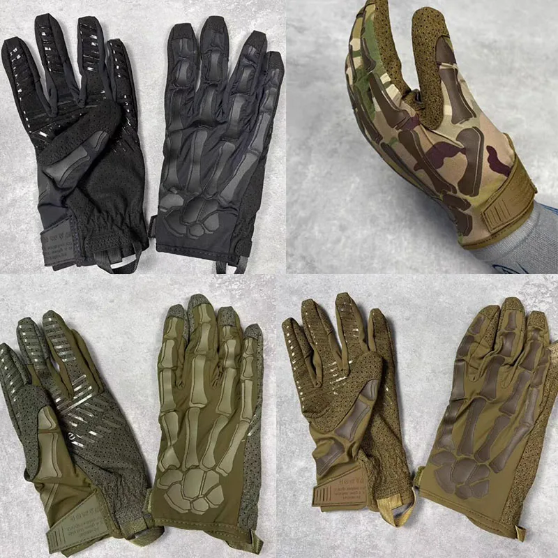 Guantes tácticos antideslizantes ultrafinos elásticos estilo esqueleto - imagen 2
