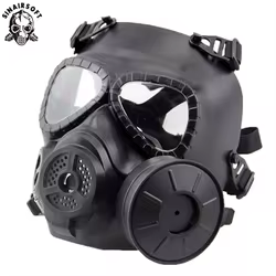 Máscara gas táctica M04 facial ventilada para Airsoft Paintball