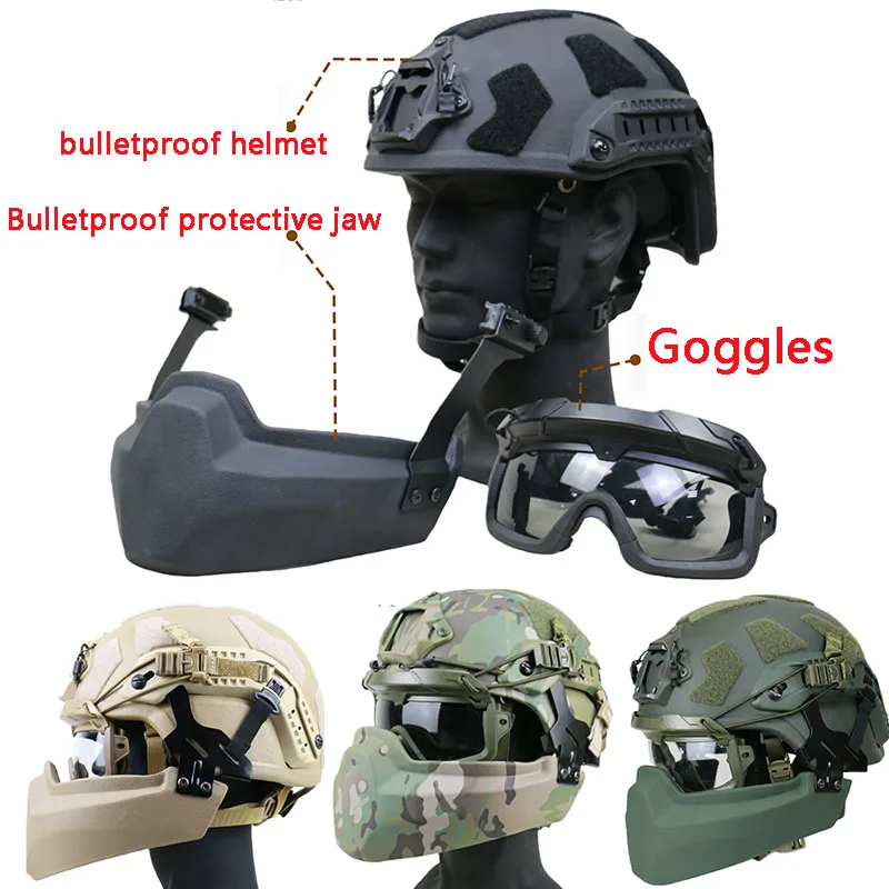 Casco táctico ligero para exteriores con protección balística