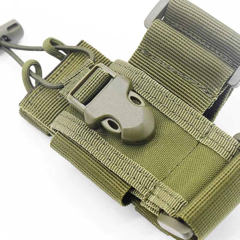 Nuevo soporte táctico ajustable para Walkie Talkie, bolsa para Radio, bolsa colgante para interfono de caza, bolsa para Radio Molle de nailon para exteriores - imagen 5