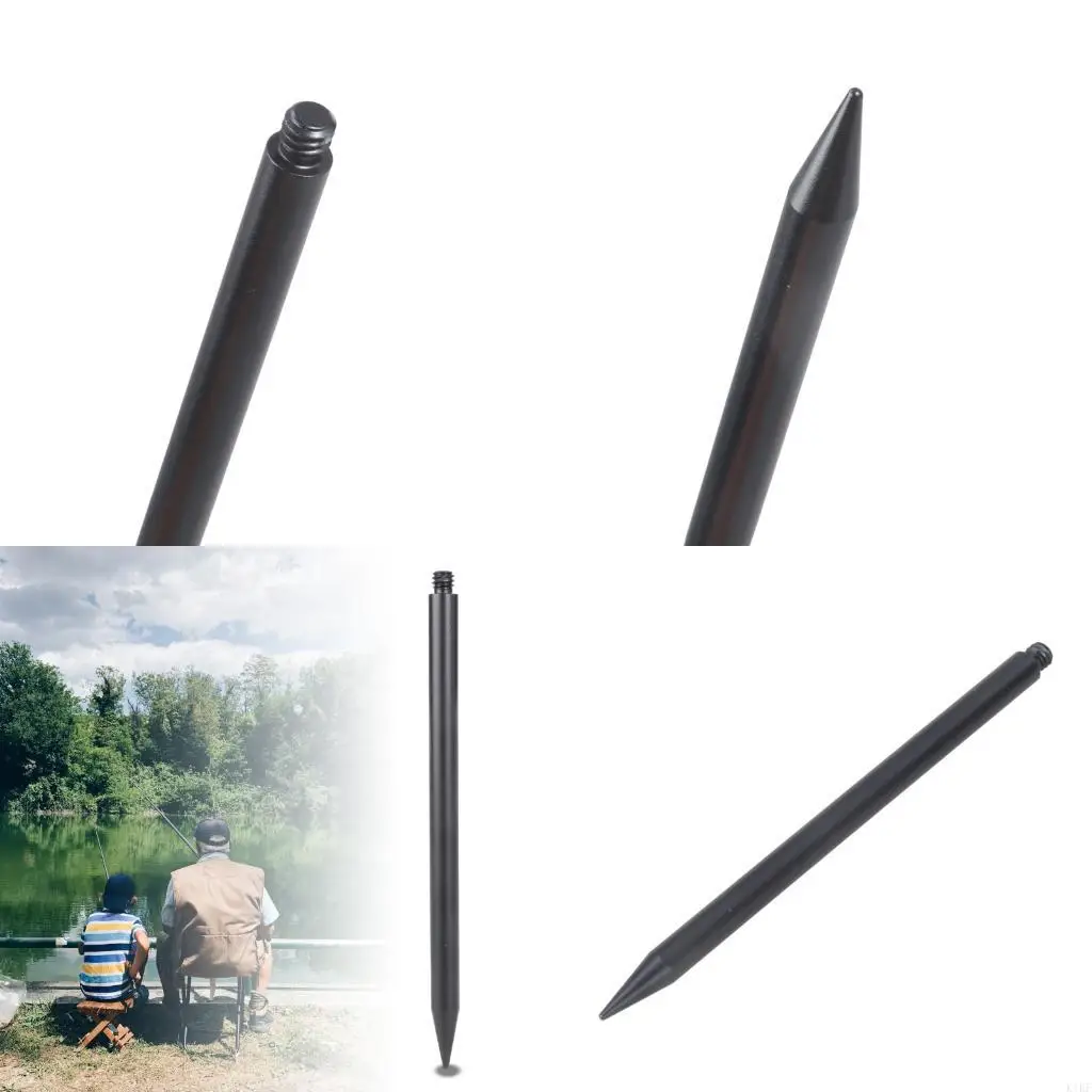 Pie trípode con conexión con conector del tubo fibra carbono 1/4 pulgada para varilla extensión las y