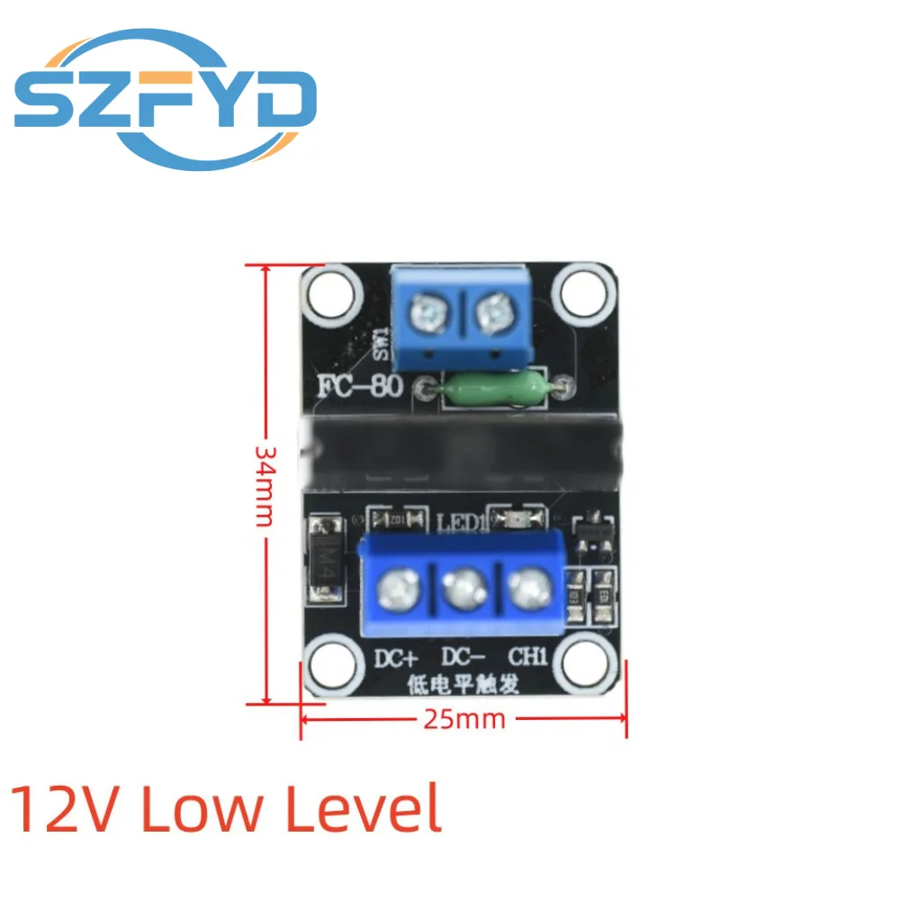 Módulo de relé de estado sólido de 1 2 4 6 8 canales 5V 12V 24V gatillo de bajo nivel G3MB-202P 240V 2A con protección de fusibles - imagen 2