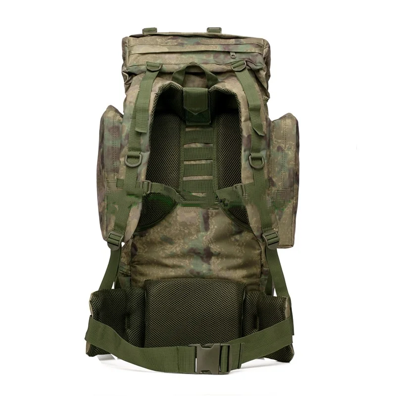 Mochila militar para exteriores para hombre, bolsa táctica para acampar, cubierta para lluvia, 65L - imagen 4