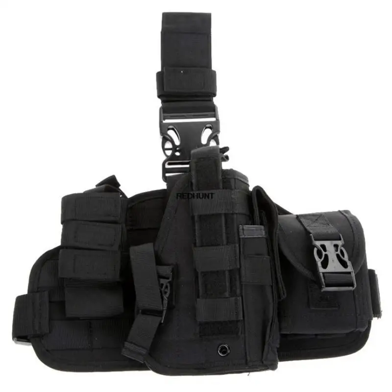 Bolsa de pierna MOLLE táctica resistente para caza y entrenamiento - imagen 2