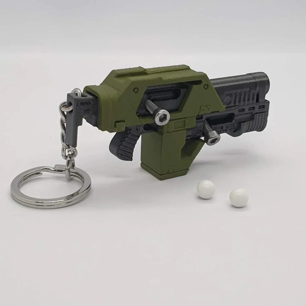 Llavero mini M41A, Rifle de pulso, juguete, pistola BB, llavero de juguete, llavero impreso en 3D, juguetes de descompresión - imagen 5