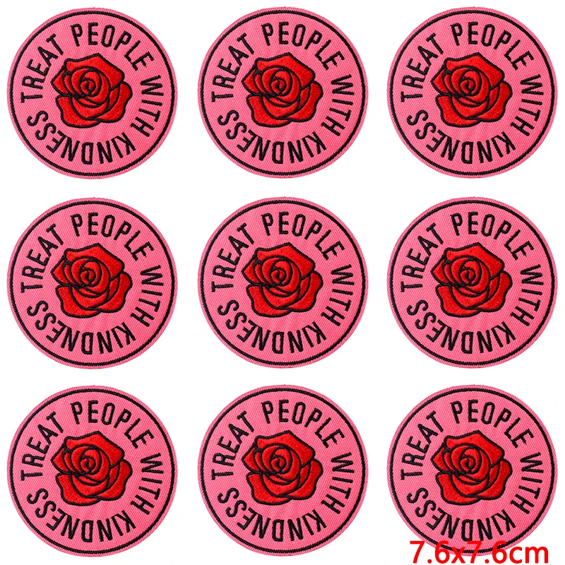 Parche para planchar en la ropa para mujer, insignias de bricolaje, pegatinas de ropa, parches bordados a rayas para vestido, 10 unidades por lote - imagen 3