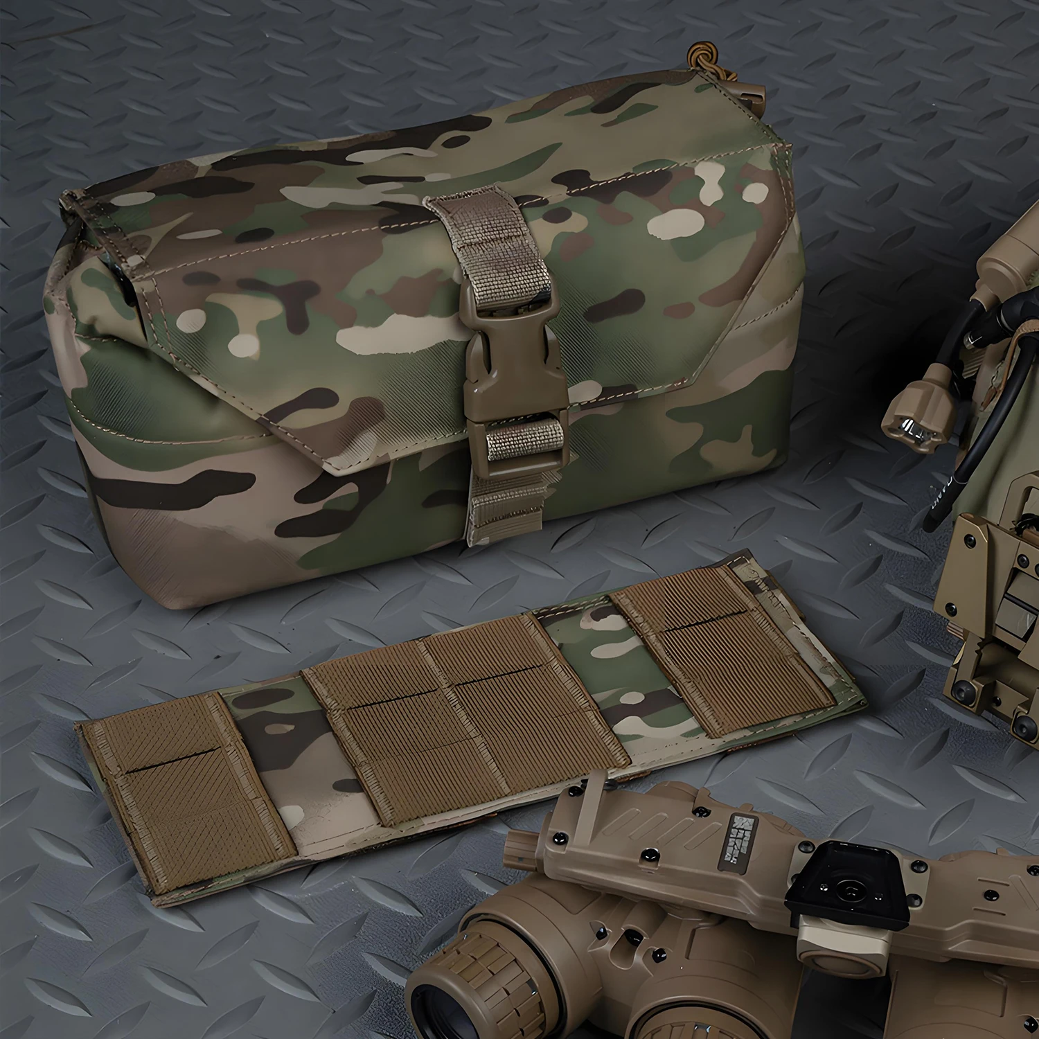 Bolsa para gafas de visión nocturna GPNVG-18, bolsa para equipo de tamaño Similar, Compatible con MOLLE, protección de esponja, hebilla de liberación rápida - imagen 4