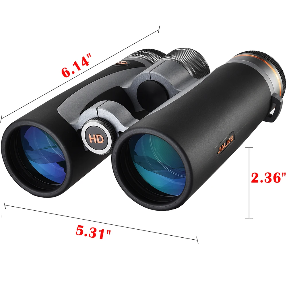 Binoculares 10x42 para adultos, binoculares profesionales con lente de prisma BAK4 de techo HD para observación de aves, caza, viajes, deportes, campamento de crucero - imagen 4