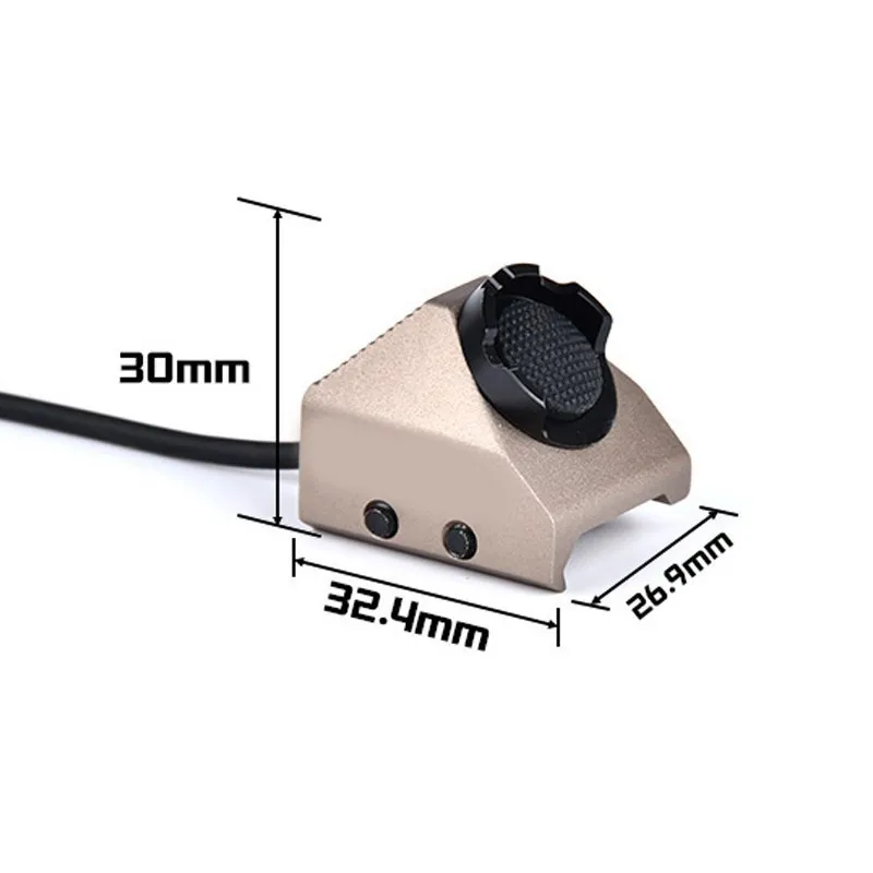 Unidad Táctica botón caliente SF/2,5/3,5 interruptor remoto de presión para Surefir M300 M600 linterna DBAL A2 D2 PEQ15 NGAL MAWL láser - imagen 4