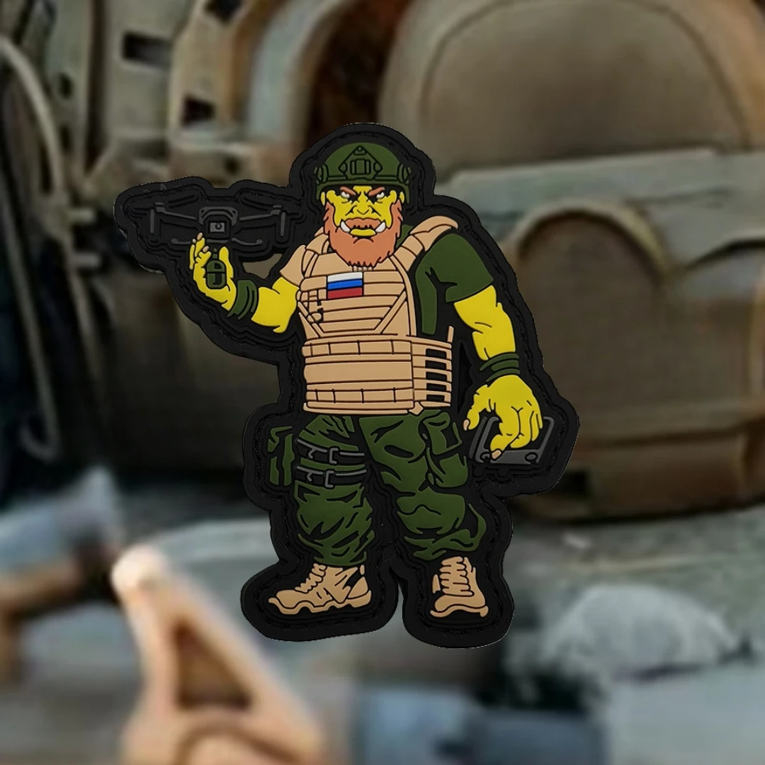 Parche de operador de Dron, insignia de moral de Chevron ruso, brazalete táctico militar, parches de bucle de gancho de PVC para ropa, pegatinas para mochila - imagen 2