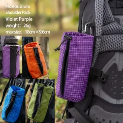 Bolsa con correa de hombro multifuncional ajustable elástica, bolsa colgante, bolsa para botella de agua externa para acampar, senderismo, mochila de trekking