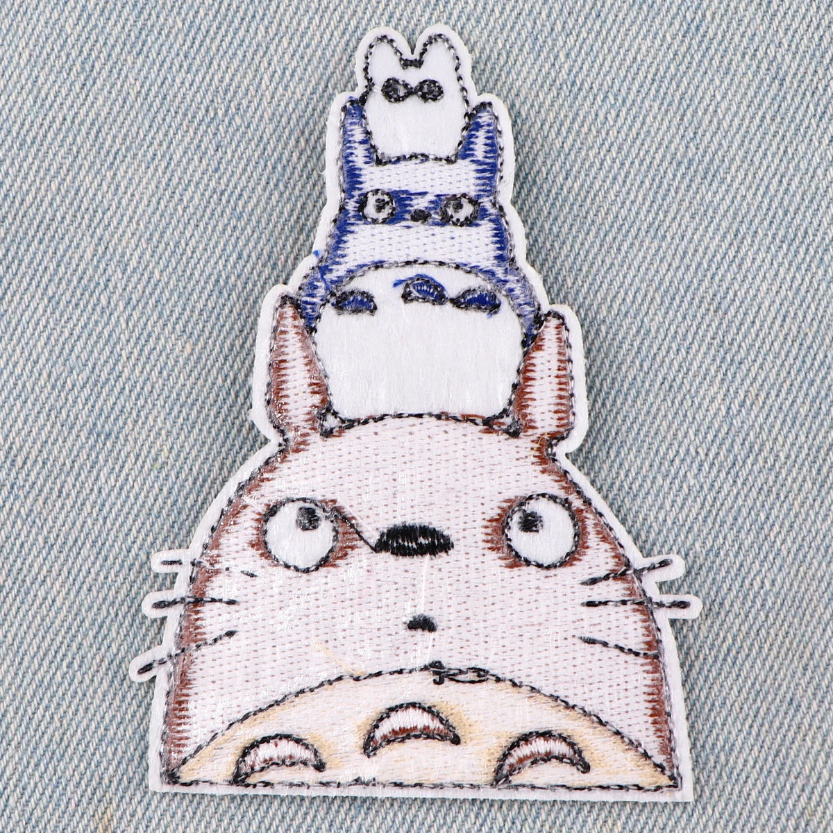 Parches bordados de gato de Anime para ropa, parches para ropa, dibujos animados DIY, parche para planchar en pegatinas para ropa - imagen 5