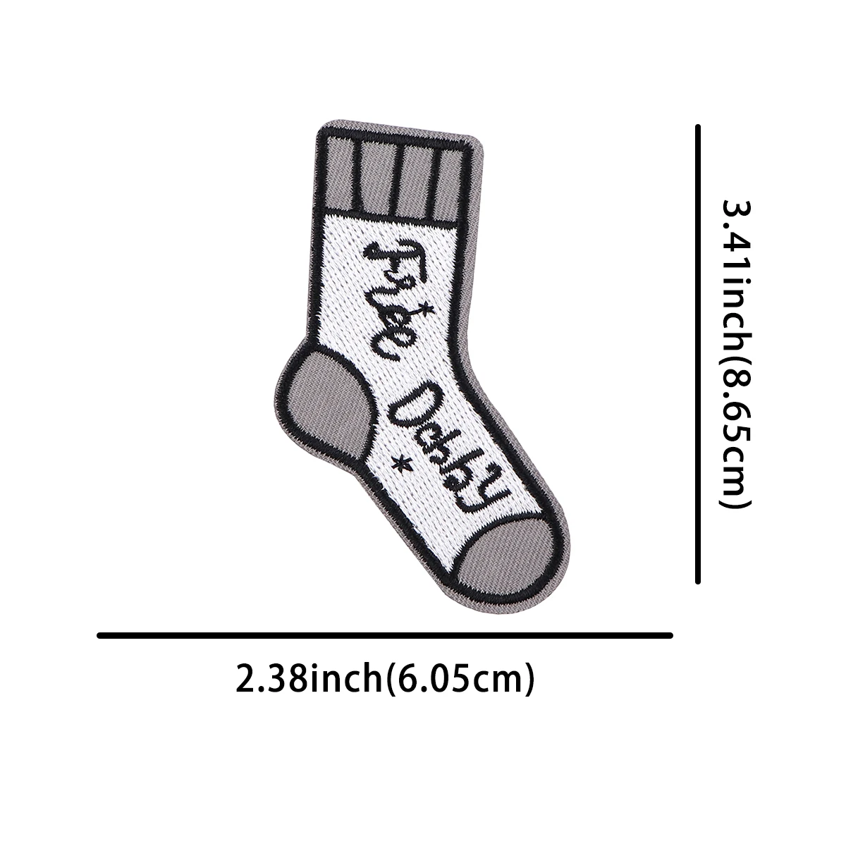 Parches bordados con forma de calcetín de película AD2795, parches para ropa, parches para planchar DIY, parche Punk, apliques adhesivos para coser - imagen 2