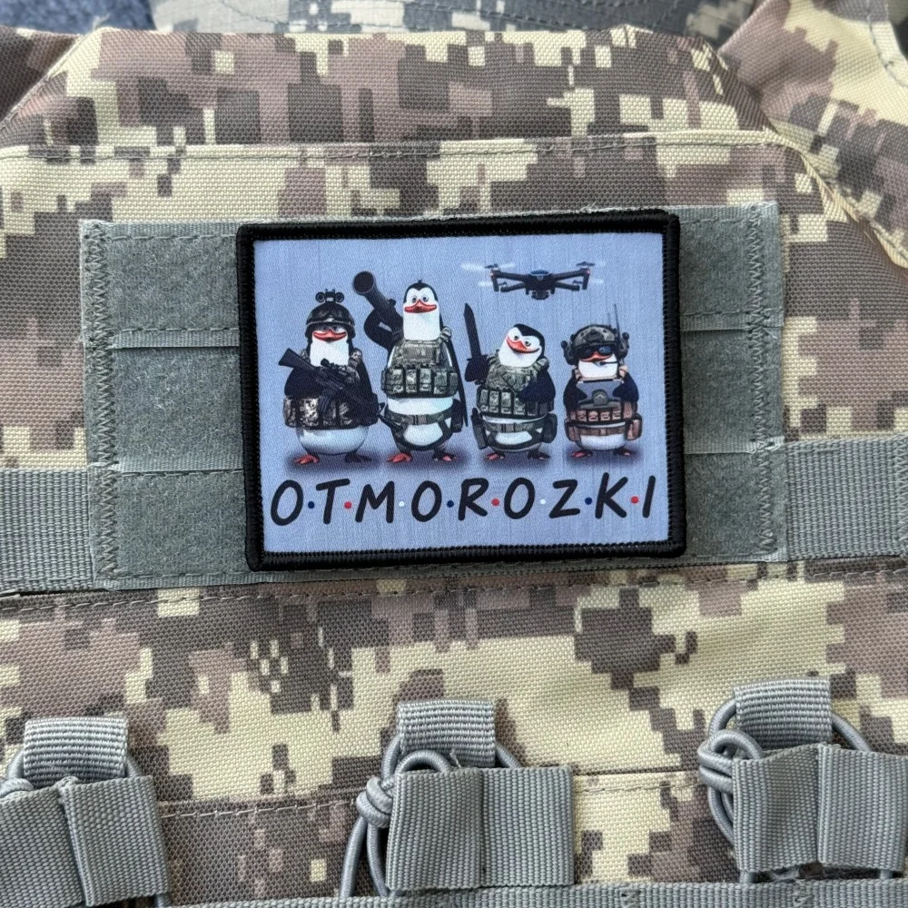 Insignia de moral con estampado de soldado táctico Chevron, brazalete táctico militar, parches de gancho y bucle, pegatinas con apliques para mochila y ropa - imagen 5