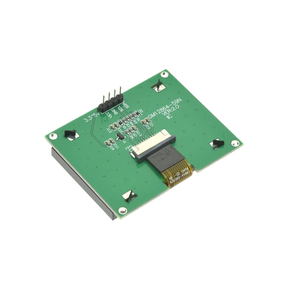 Módulo LCD 12864 IIC 4P 12864-59N I2C ST7567S COG placa de pantalla gráfica Panel LCM pantalla de matriz de puntos 128x64 para Arduino - imagen 5