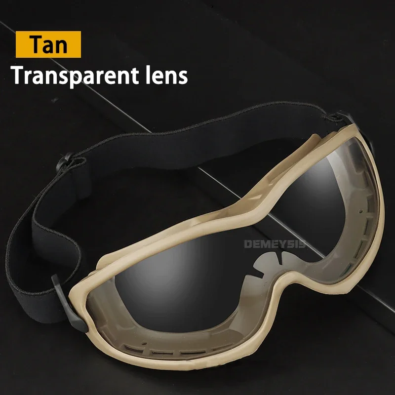 tan  clear lens